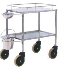 Instrument Trolley And Bowl With Tray 