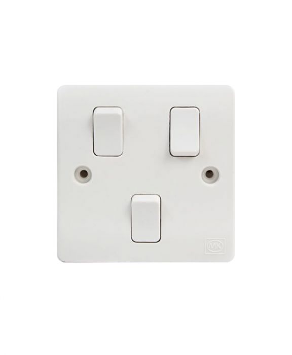 MK 3 Gang 1 Way Switch, Modular G 8873