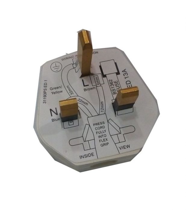 MK 3 Pin Plug, 13 AMP